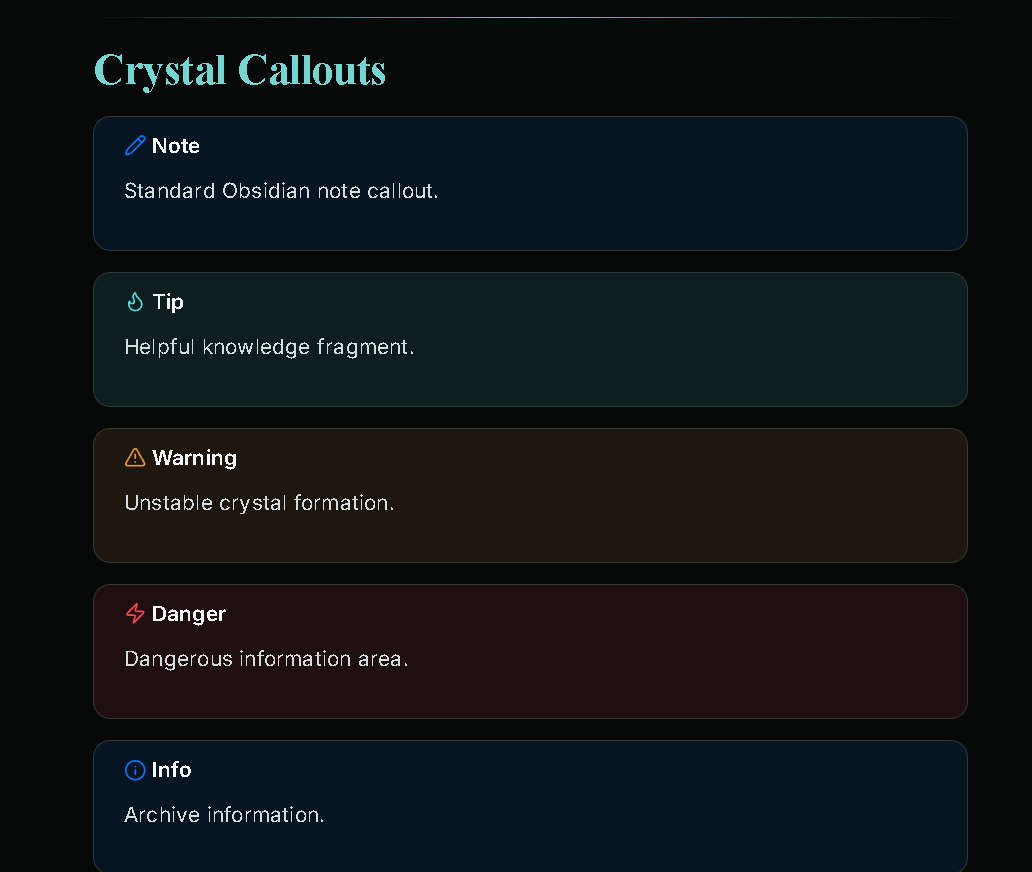 Callouts