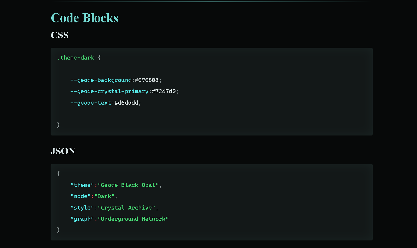 Code Blocks