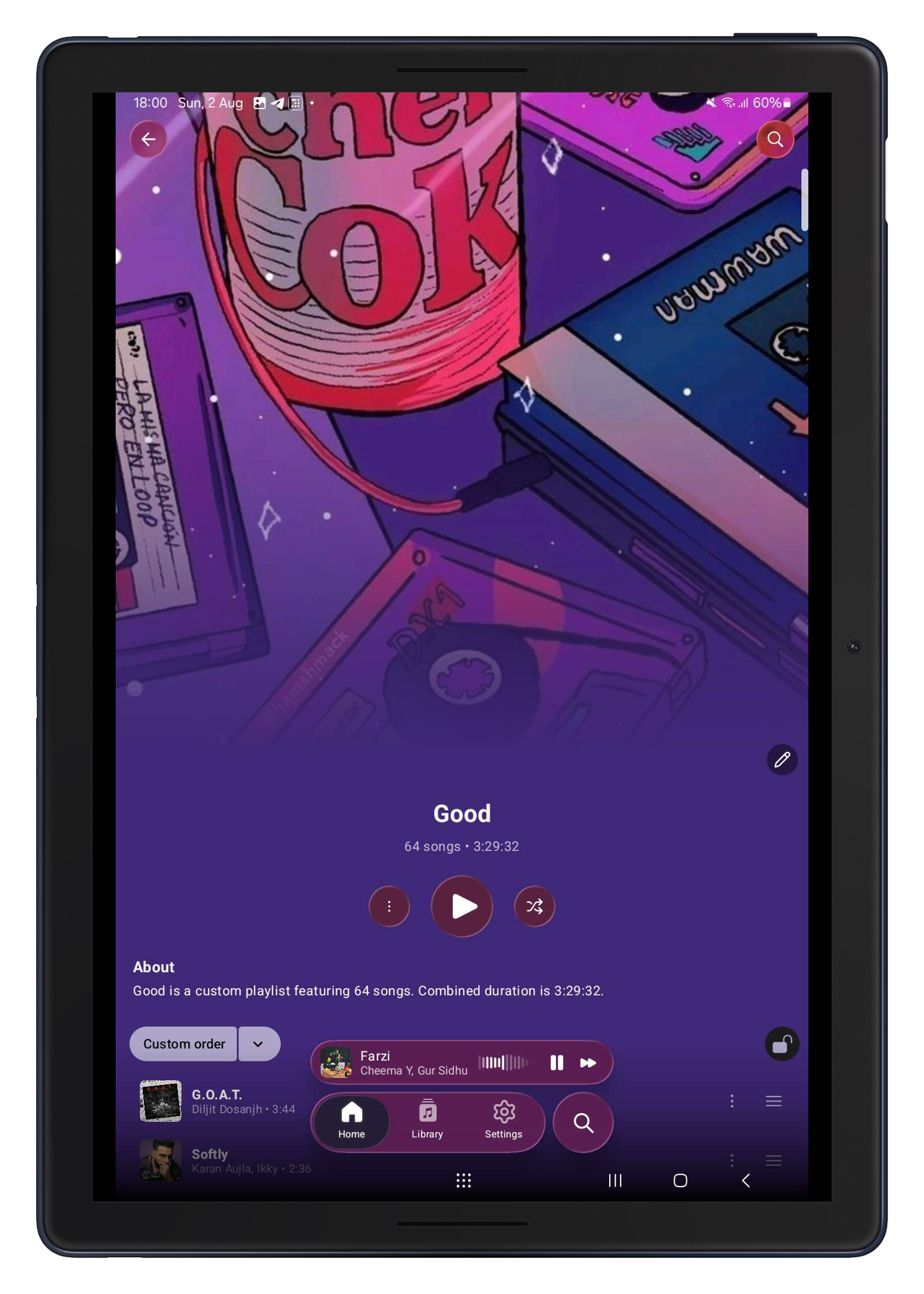 Convx Discord Rich Presence showing what you are listening to