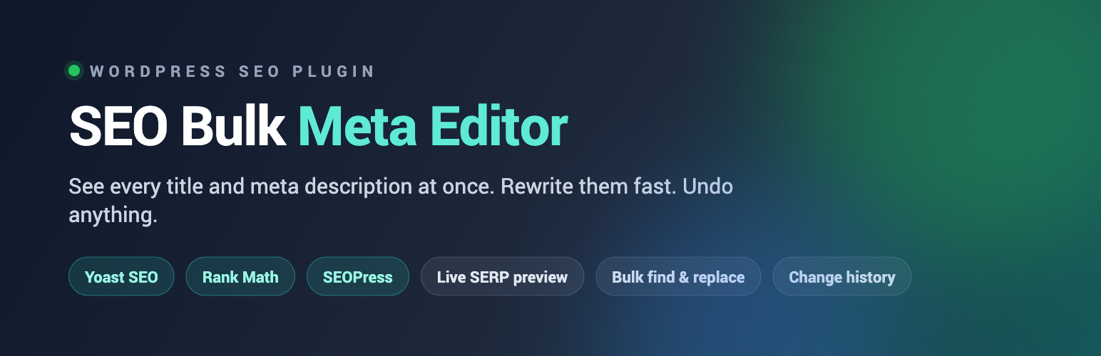 Yoast SEO Bulk Meta Editor banner