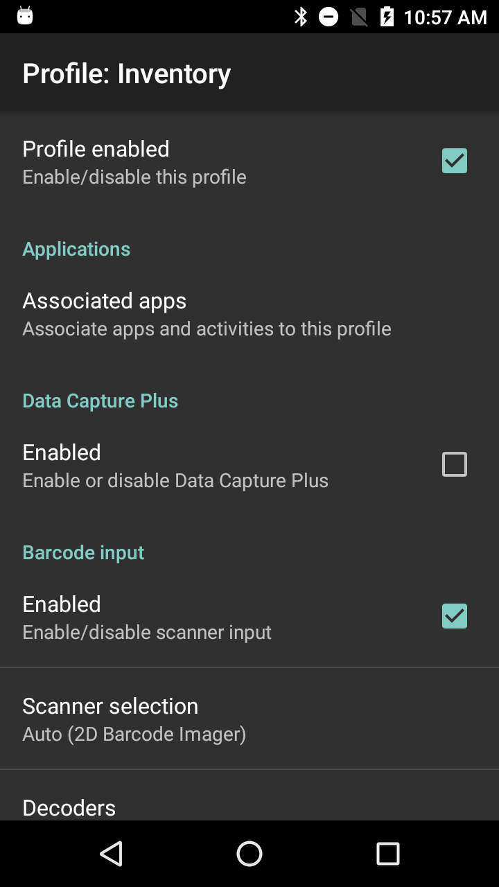 Enable Scanning