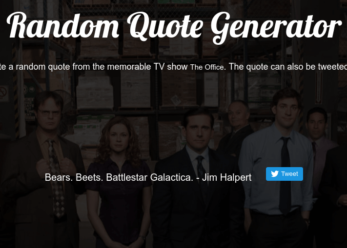 Preview image of The Office Random Quote Generator