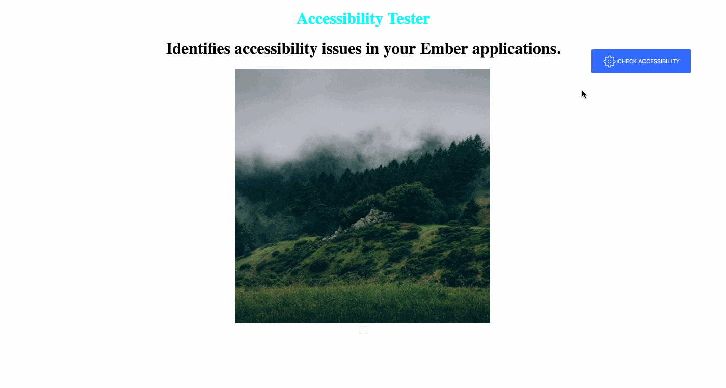 Using Accessibility Tester