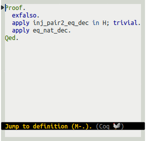 Jumping to definition (cross references)