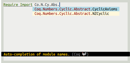 Fuzzy auto-completion of module names