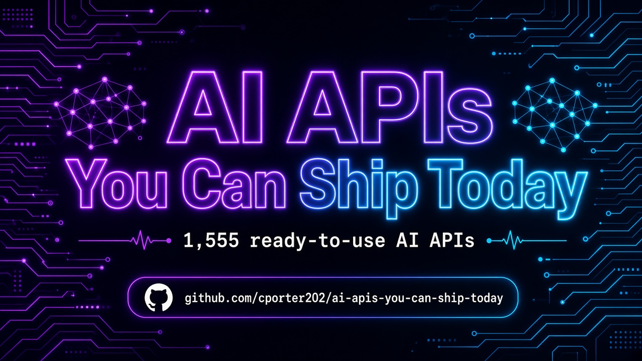 AI APIs You Can Ship Today hero banner