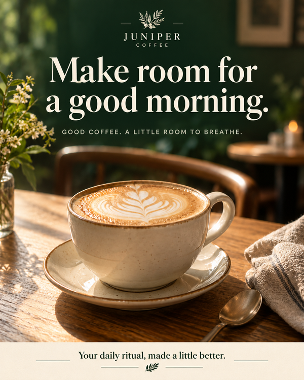 AI-generated post for Juniper Coffee