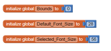 Global Variables