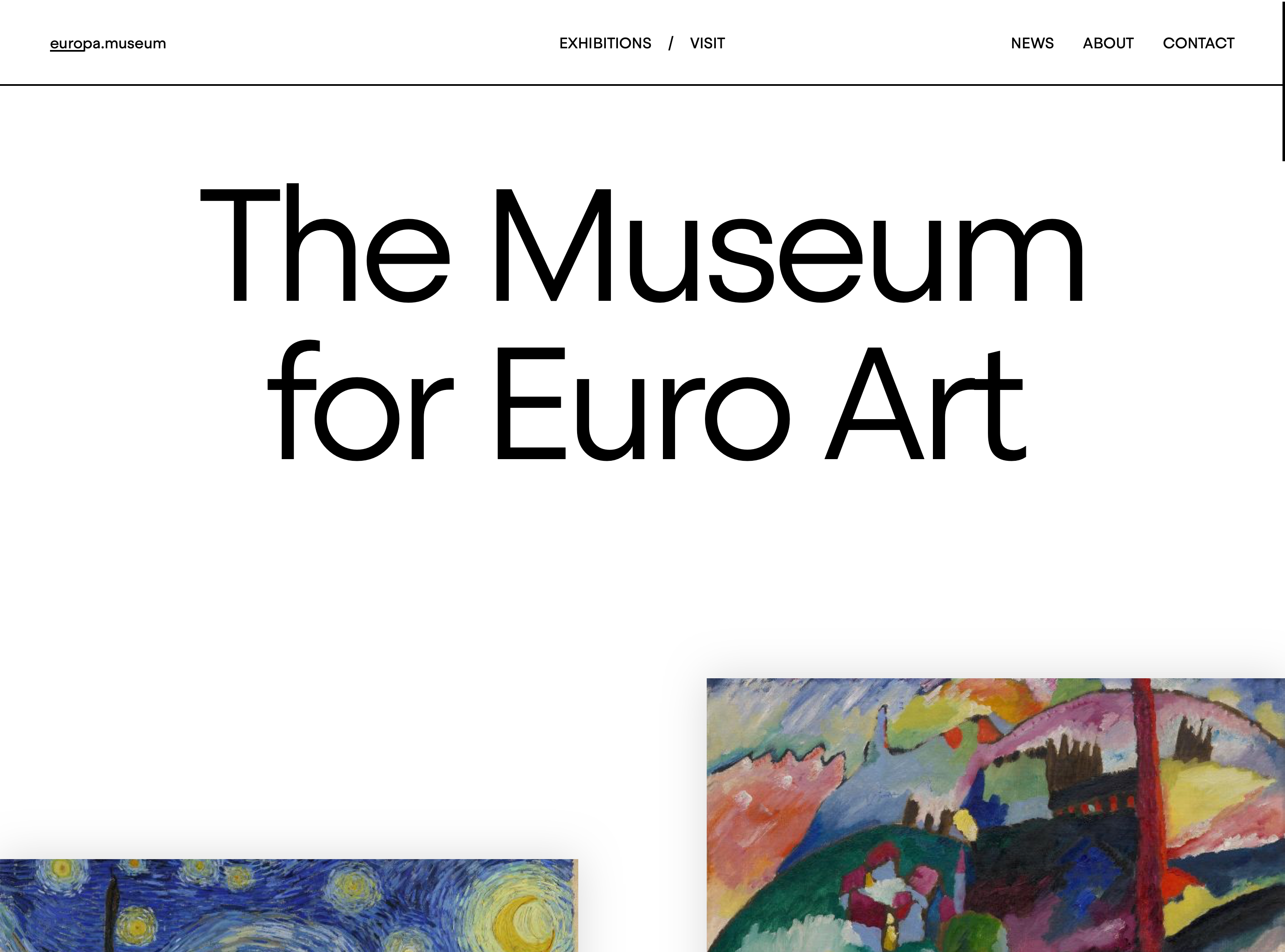 Europa Museum homepage