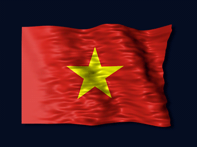 Việt Nam flag waving