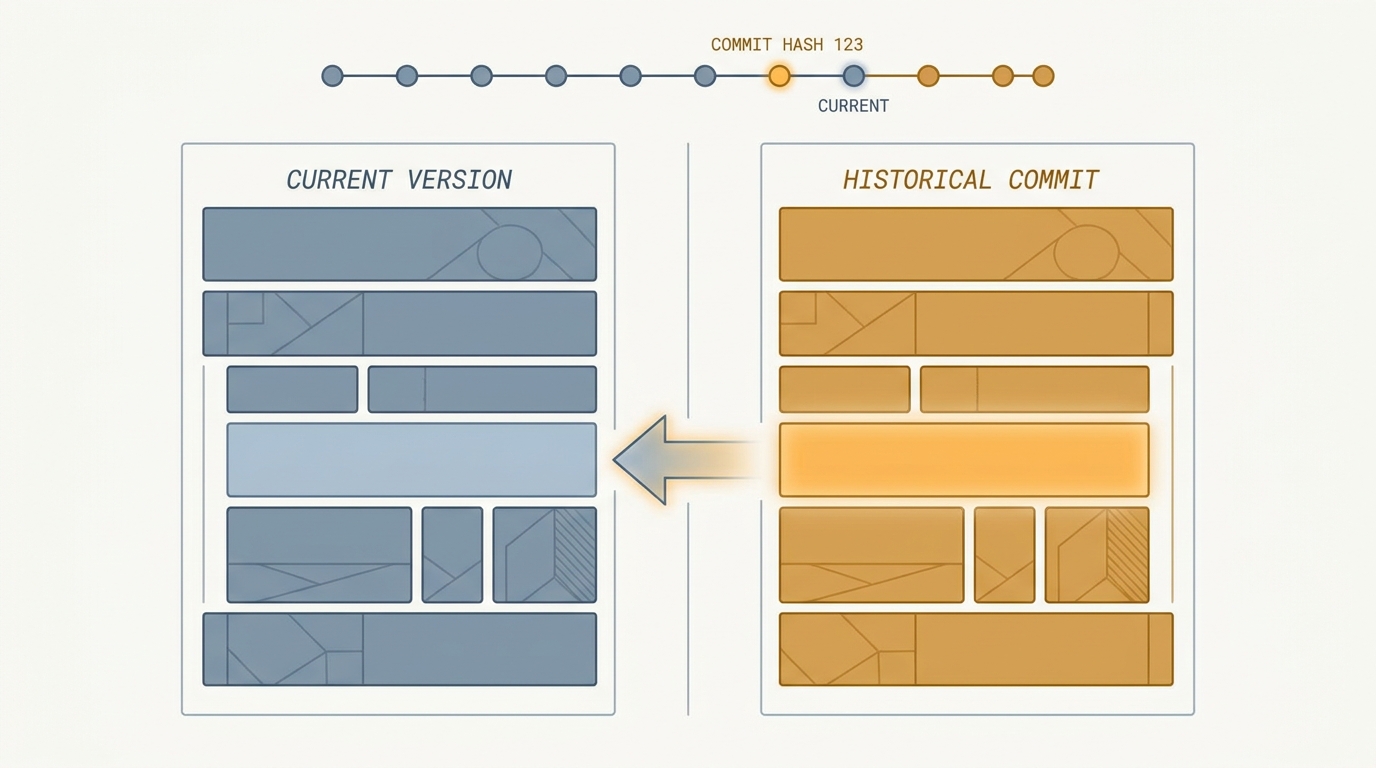Git, versions, and restore