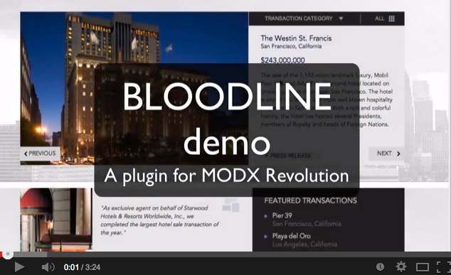 Bloodline Demo Screencast