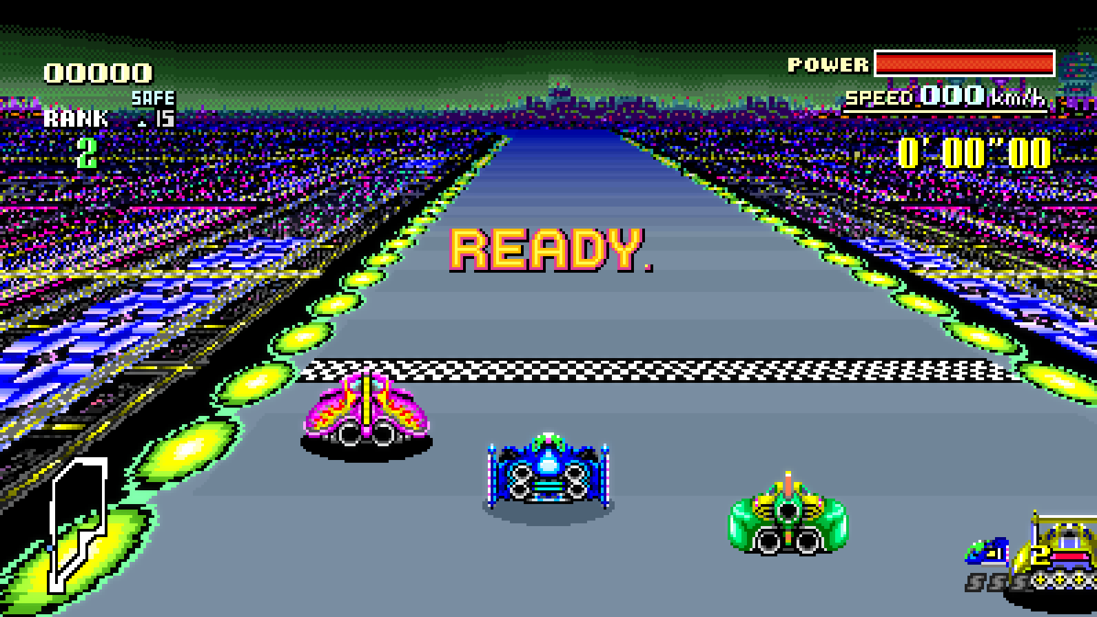 16:9 widescreen at the same race start