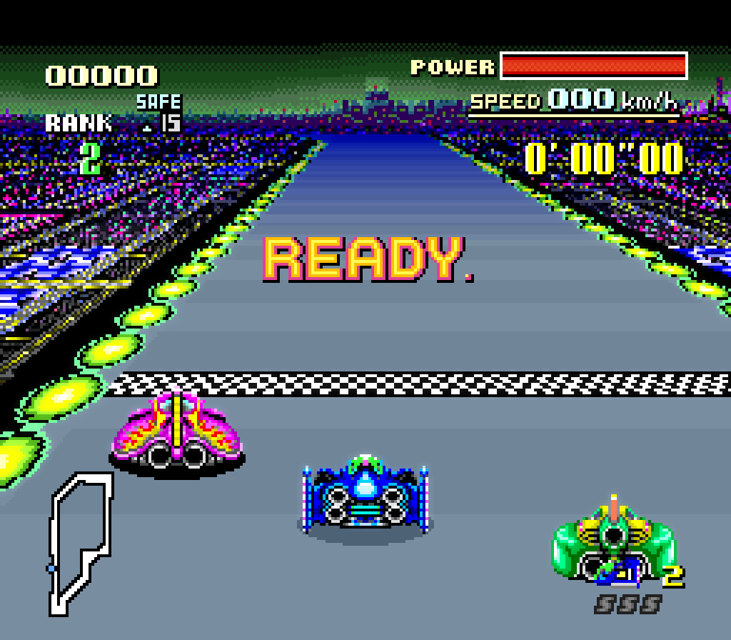 Original 8:7 aspect ratio at the race start