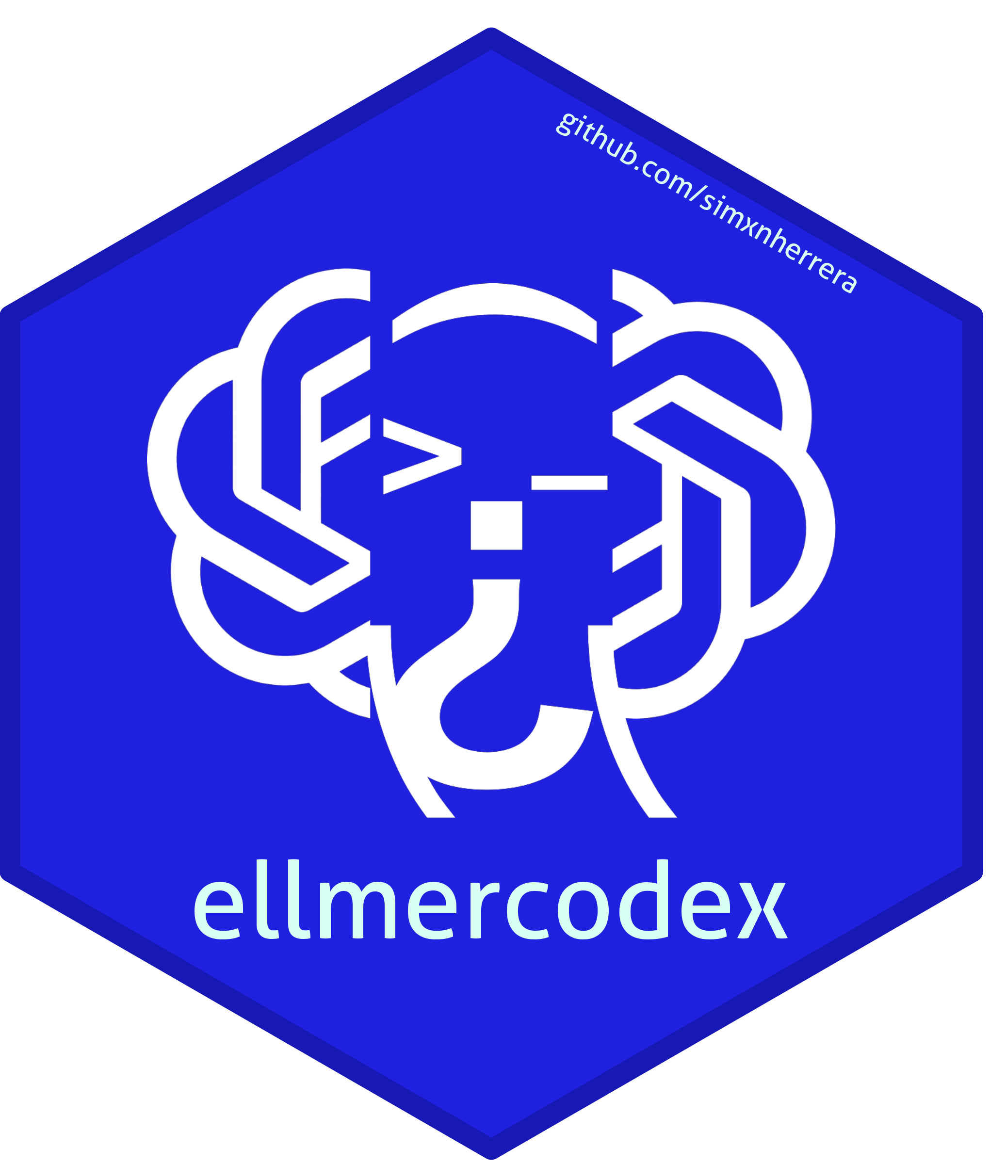 ellmercodex hex sticker