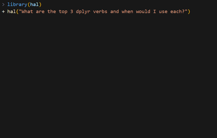 hal conversation demo