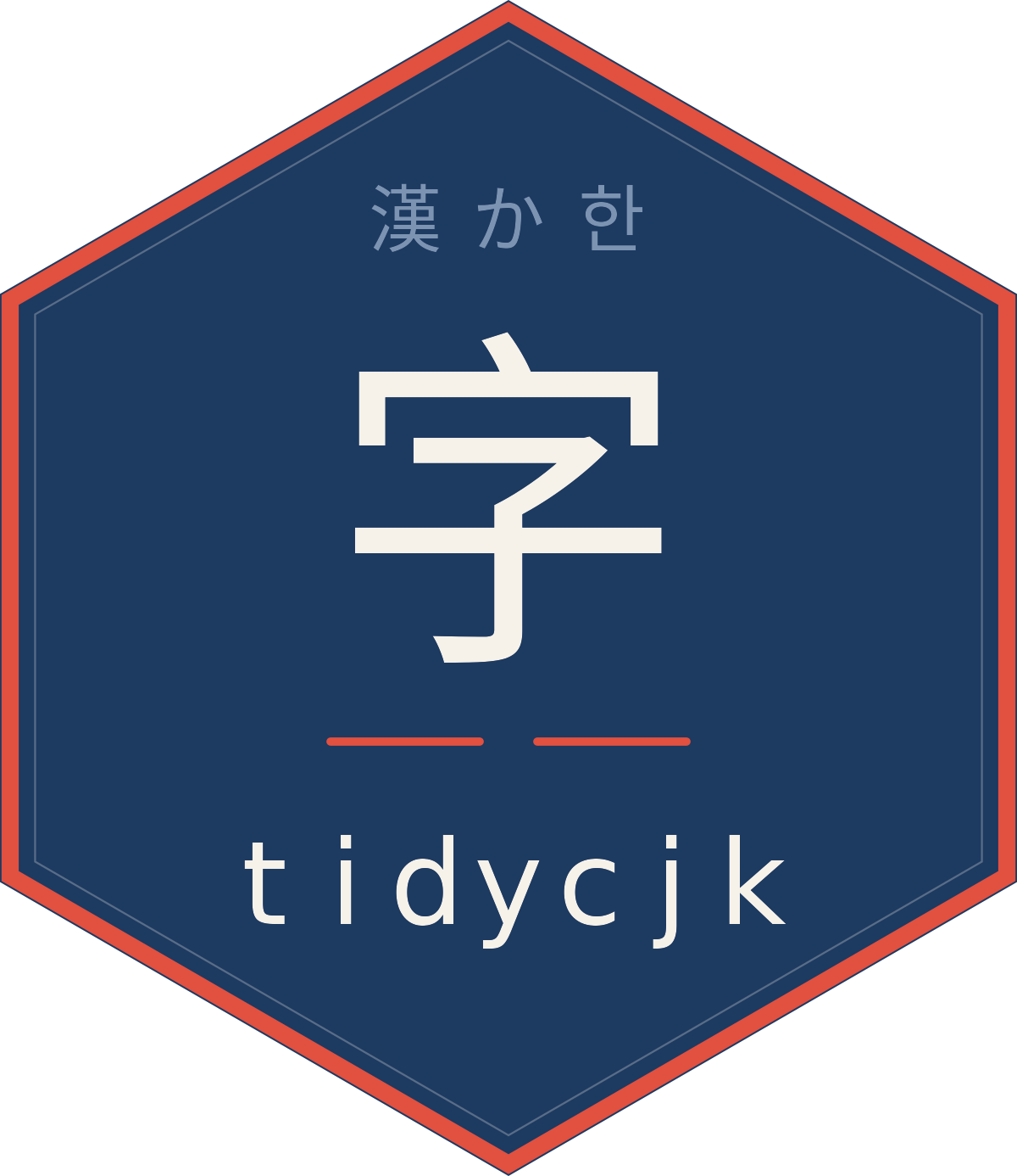 tidycjk hex logo