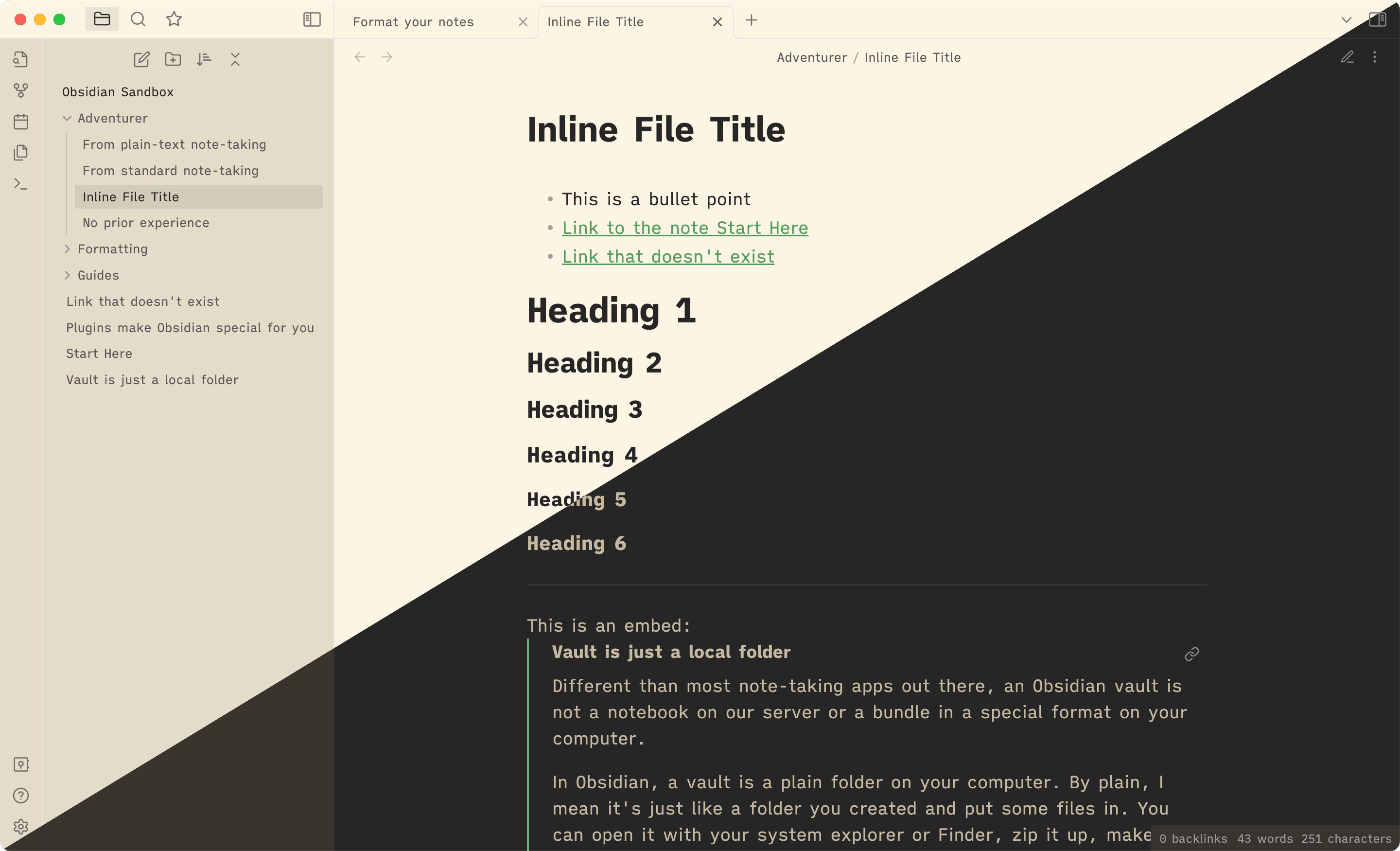 Typewriter Theme Screenshot