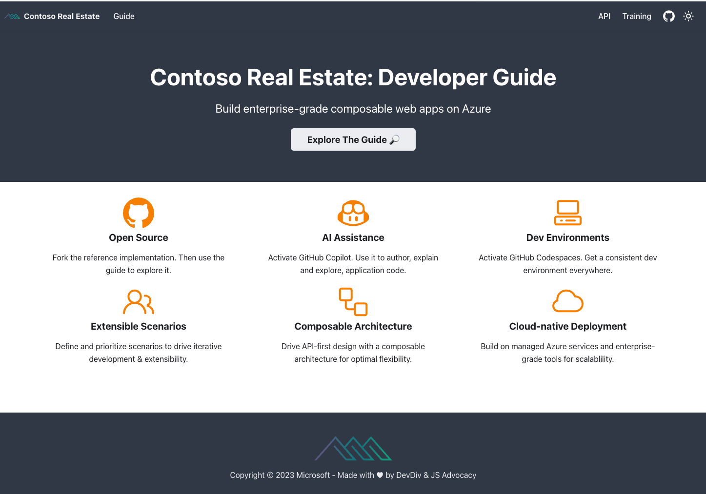 Contoso Real Estate Developer Guide: Preview