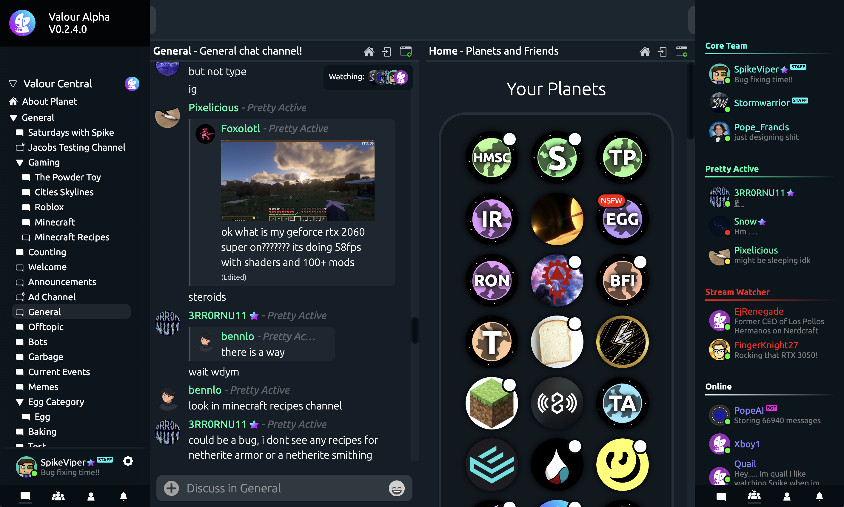 Open Planet Platform View