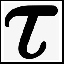 Screenshot of a the greek symbol tau