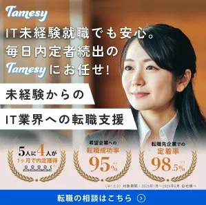Tamesy｜未経験からのIT業界への転職支援
