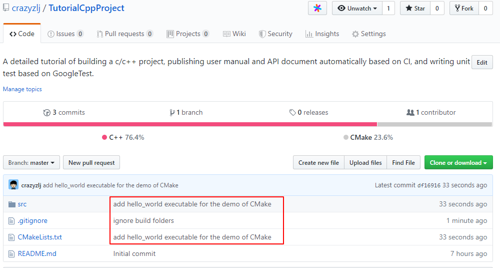 如何在Github上创建C++项目并实现代码持续集成和文档自动发布