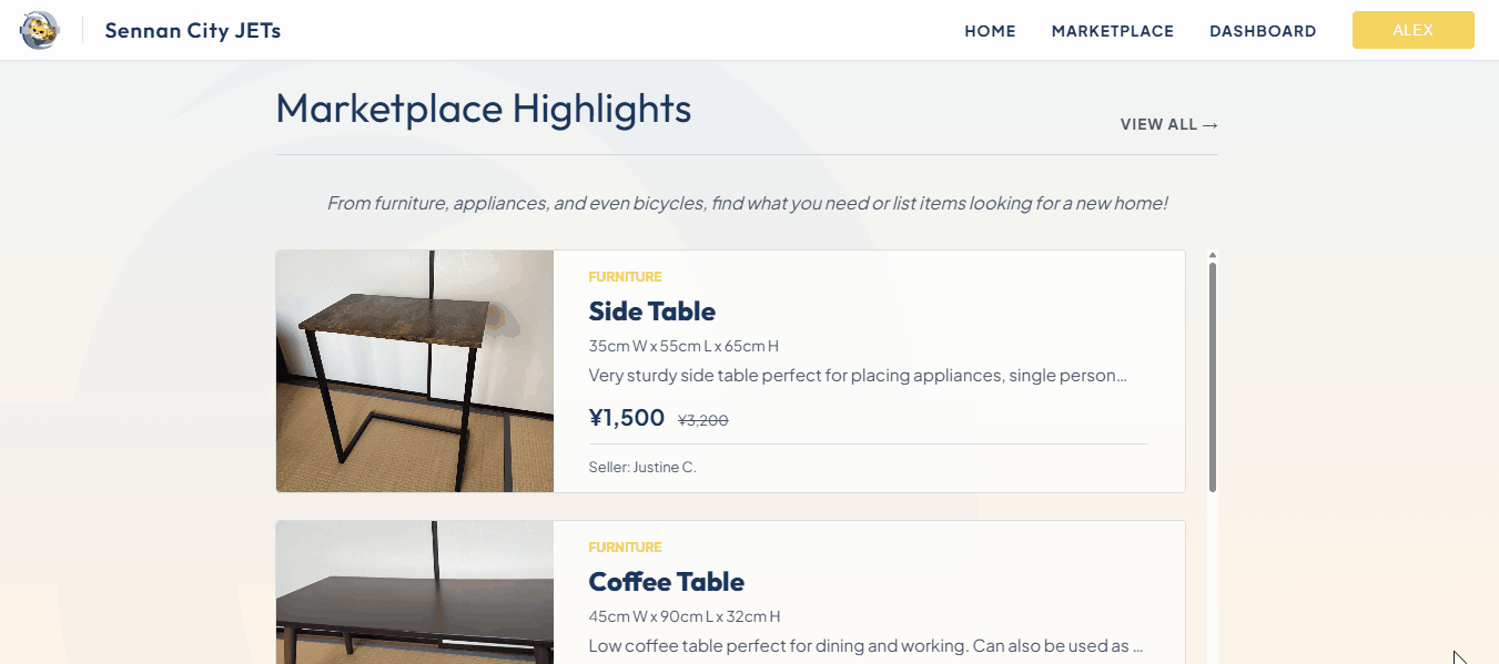 Community Marketplace Live Demo