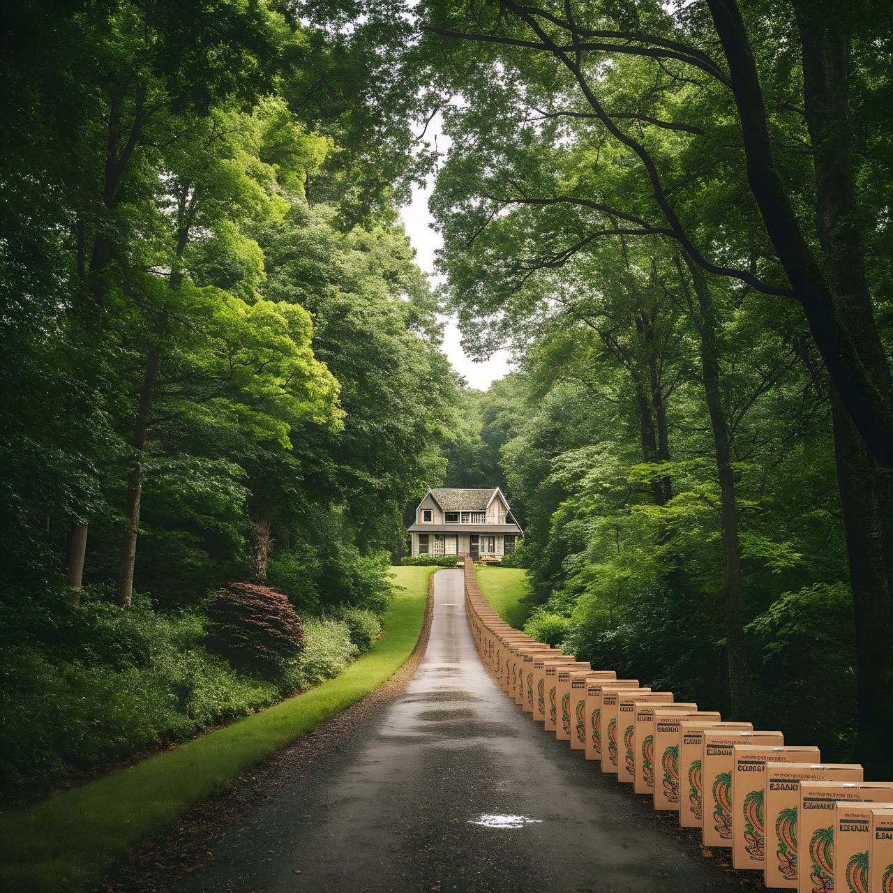 Almost my driveway - imperial measures added for clarity