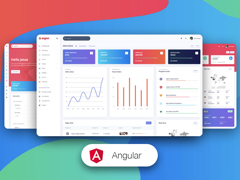 Argon Dashboard Pro Angular