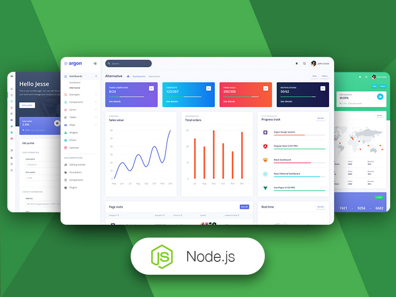 Argon Dashboard PRO NodeJS