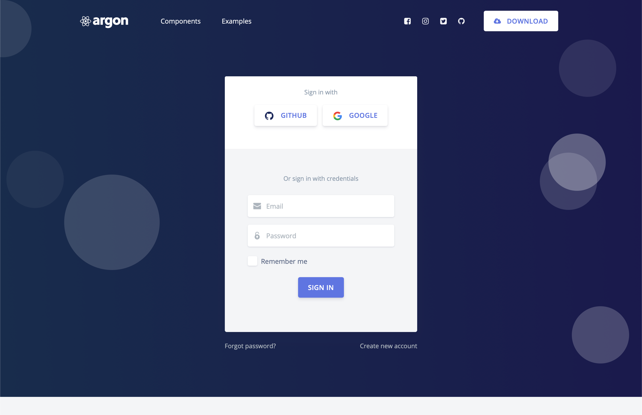 React Login Page Github