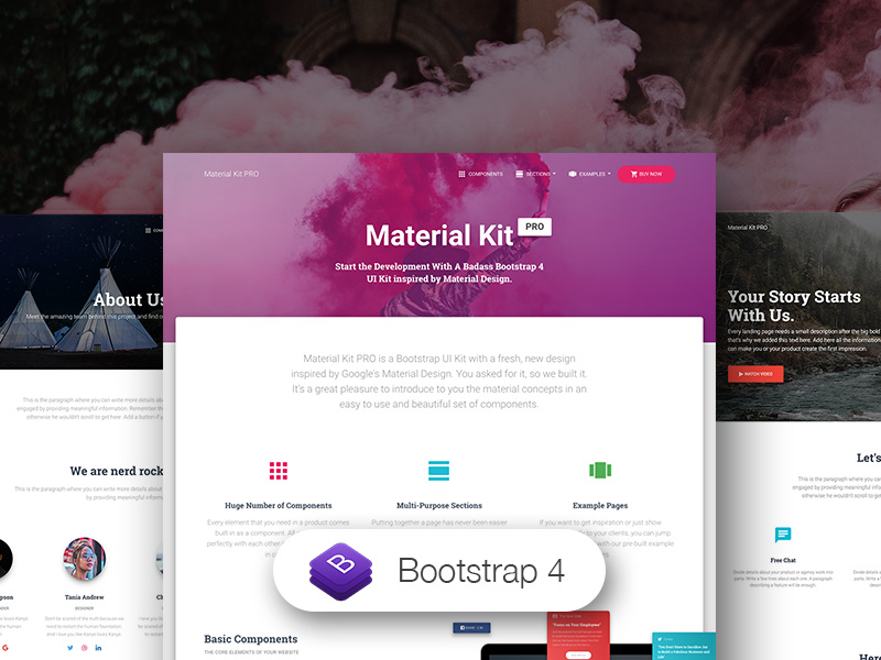 Material Kit PRO HTML