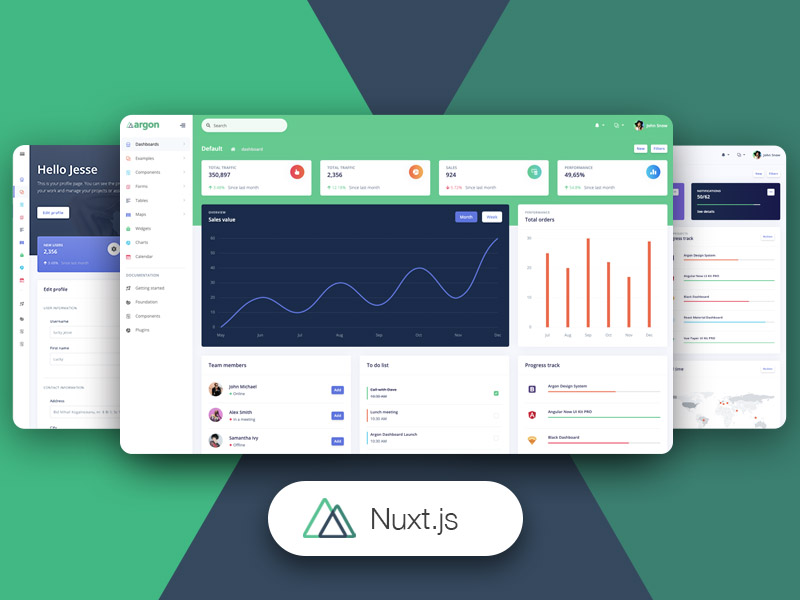 Argon Dashboard PRO Nuxt