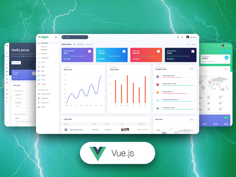 Argon Dashboard Vue