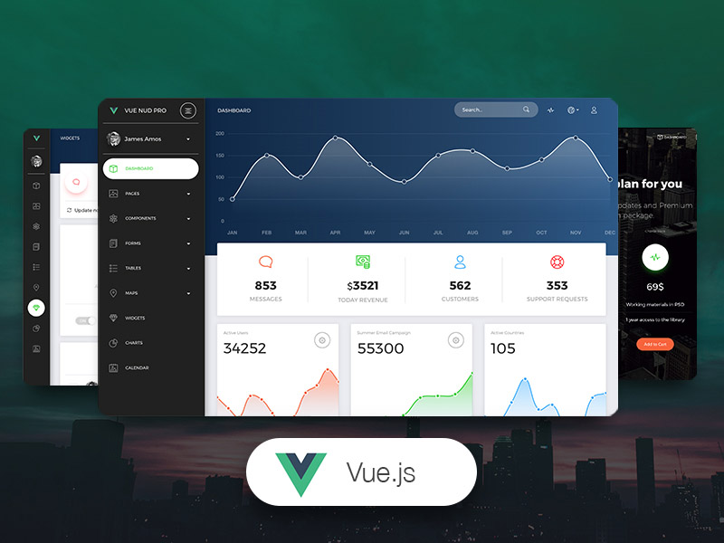 Vue Now UI Dashboard Pro - Premium Vue.js Admin Template