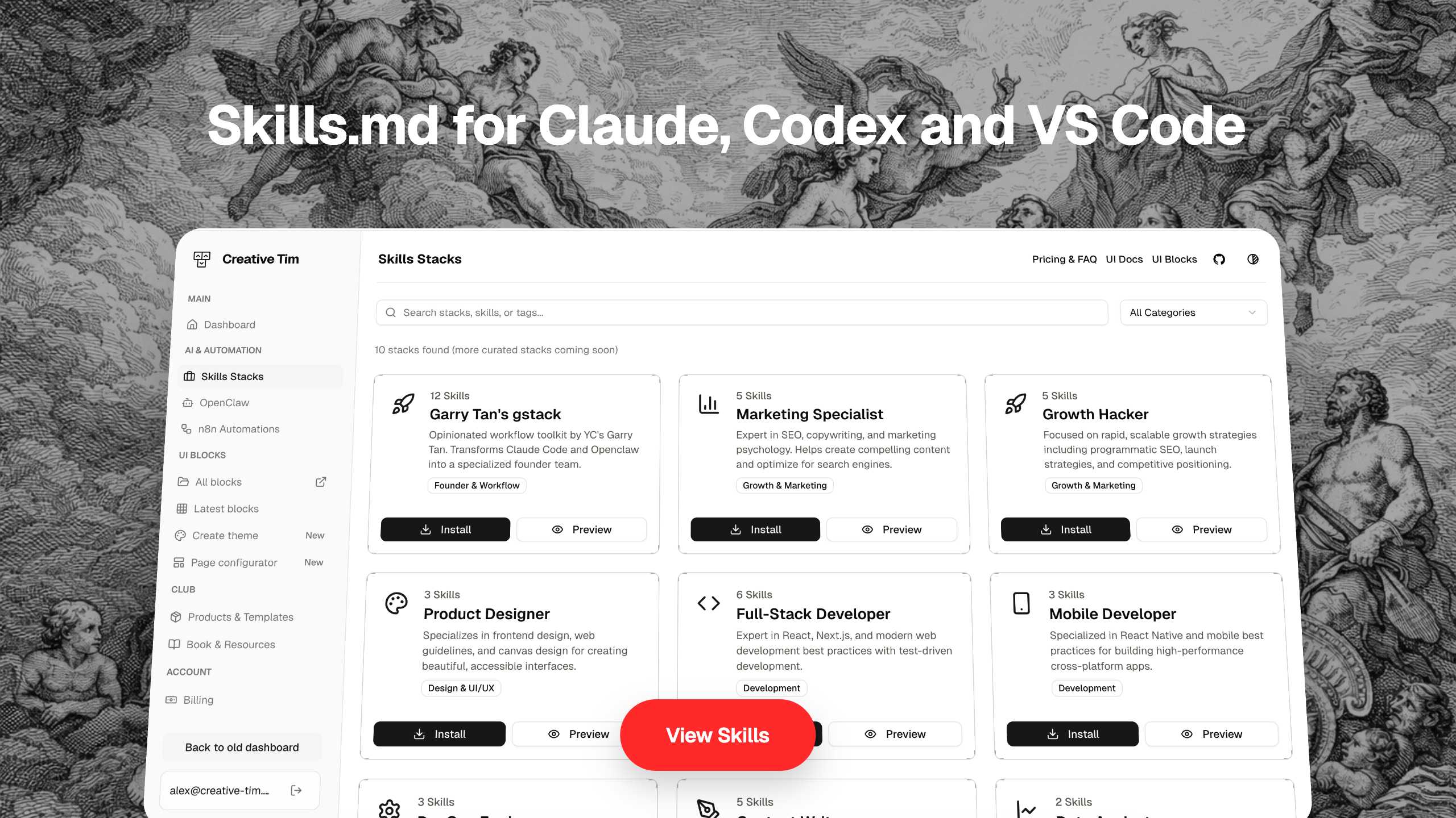 Creative Tim AI Skills