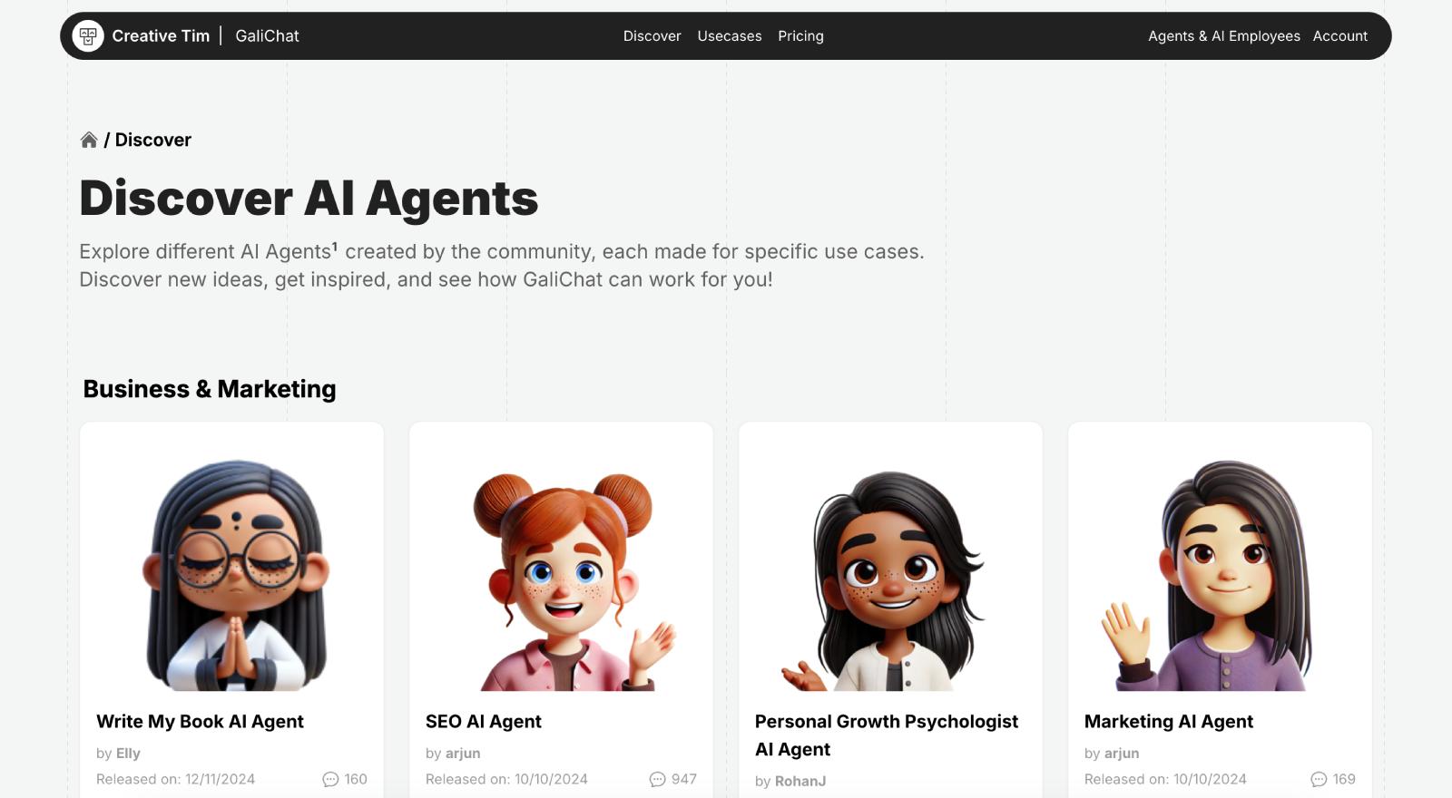 Discover & Publish AI Agents