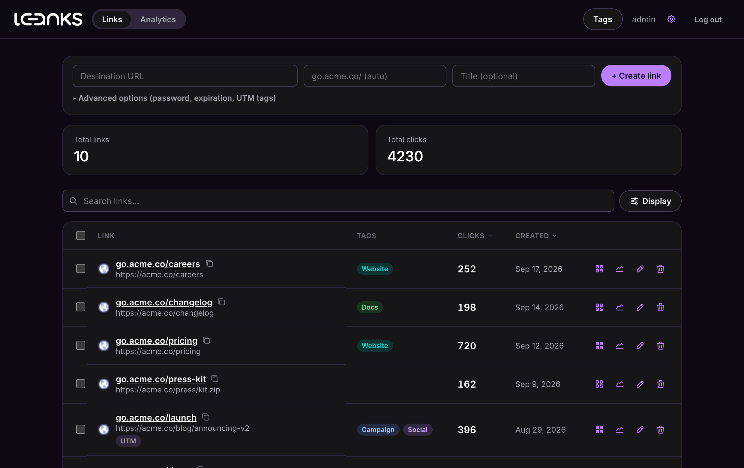 Dark mode with a custom accent color