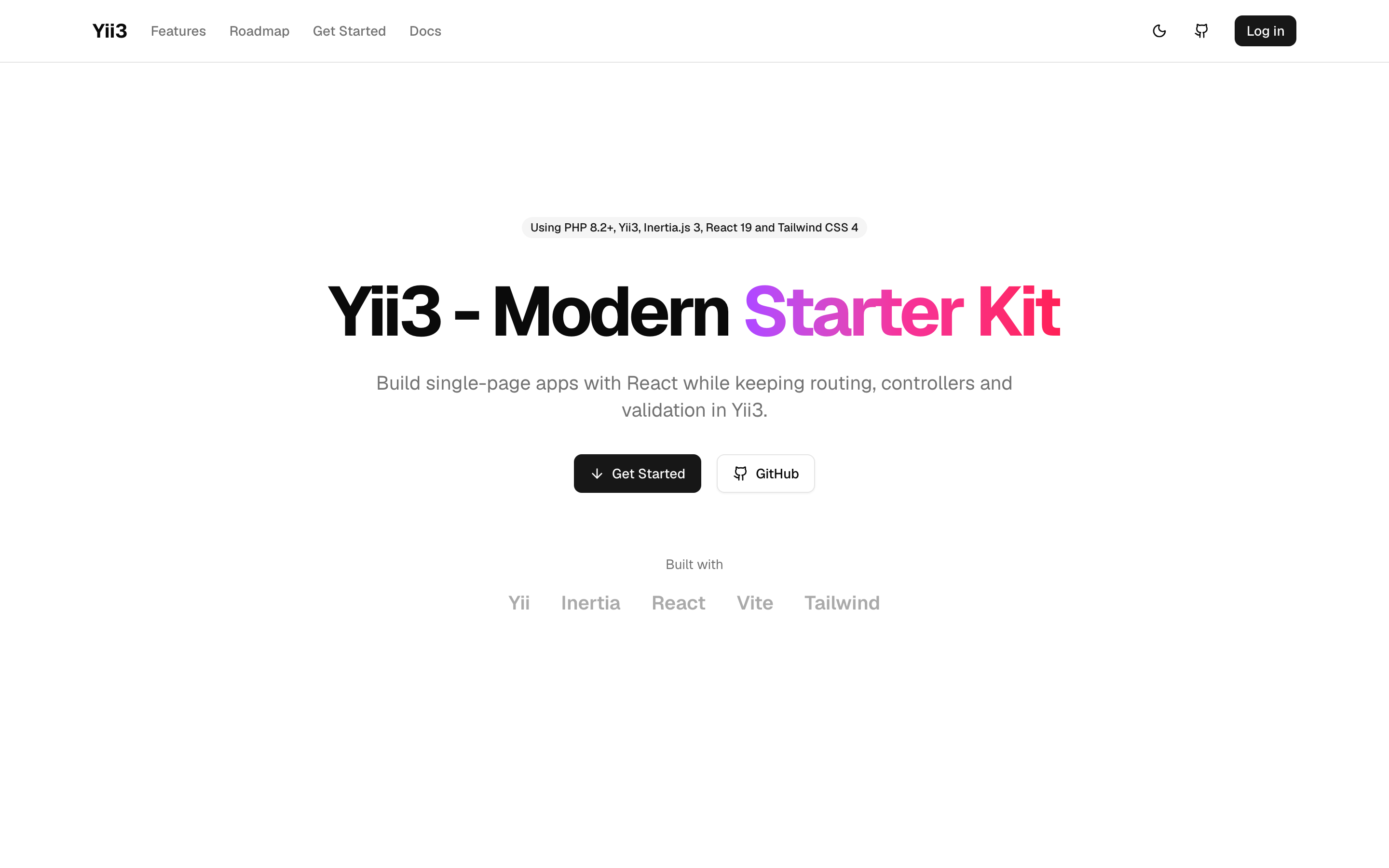 Landing page