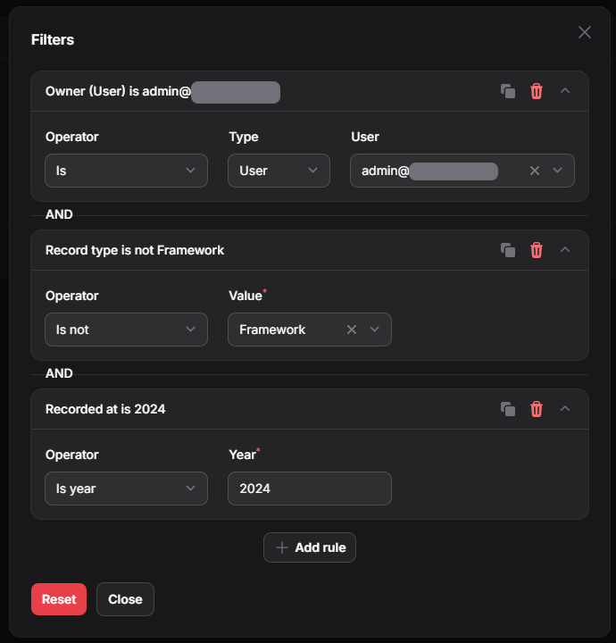 Auditing - Filament