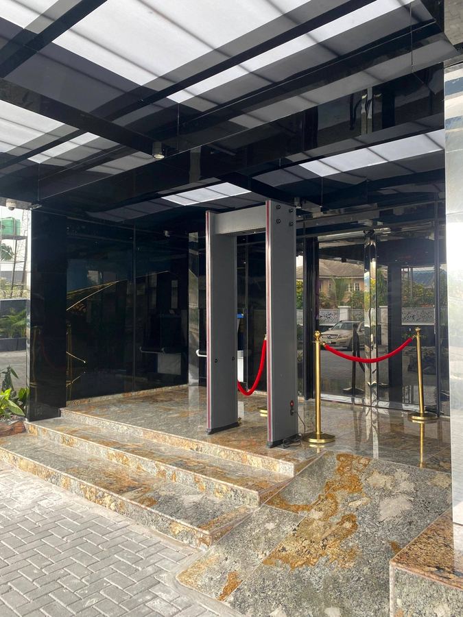 Frank N Hotels Royal entrance canopy and secured arrival court