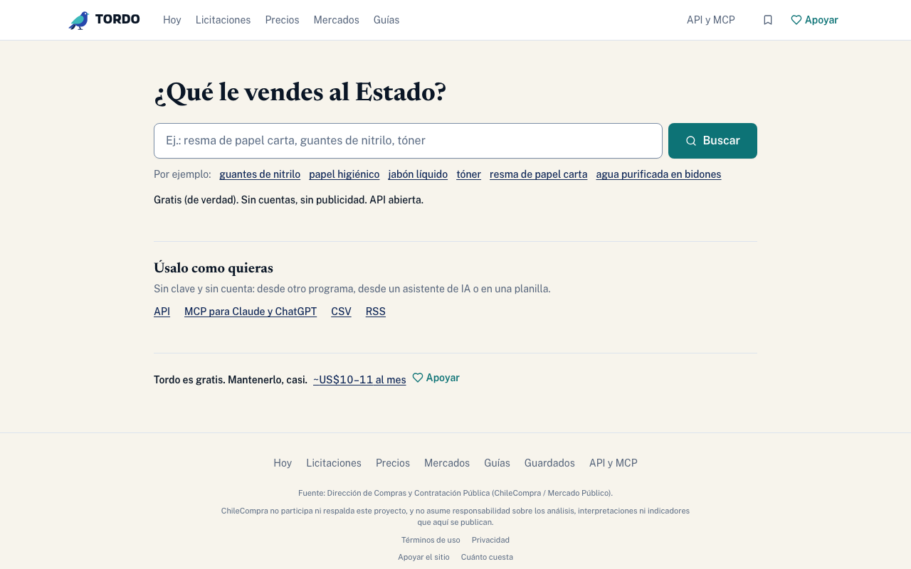 La portada de TORDO