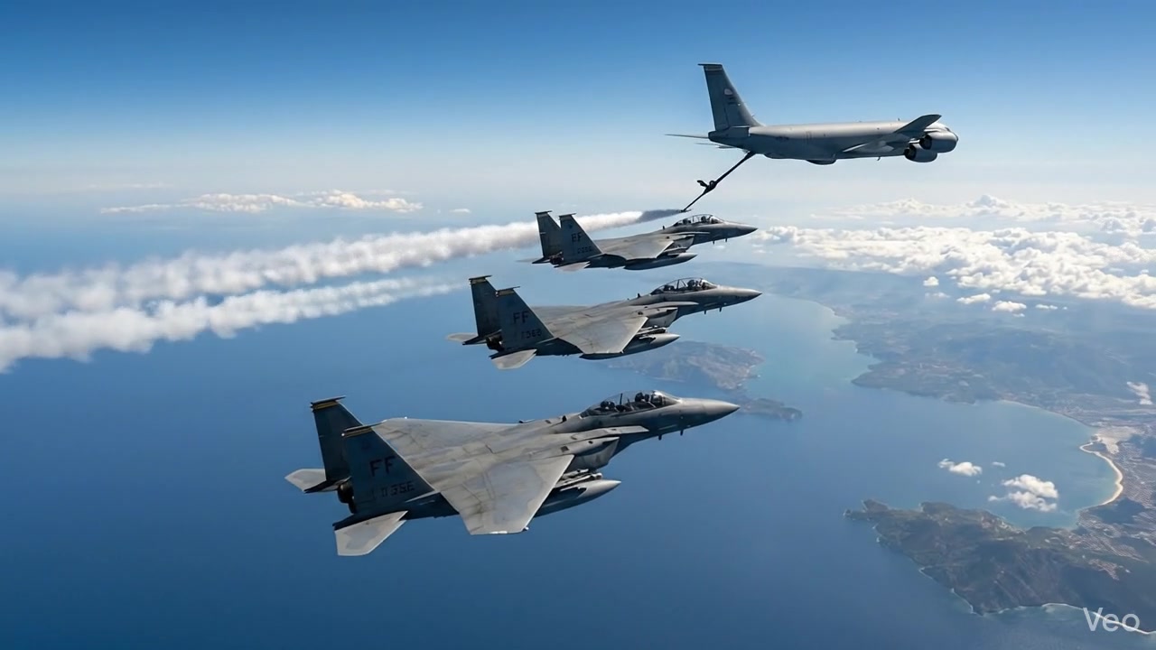 Scene 6: F-15E formation refueling