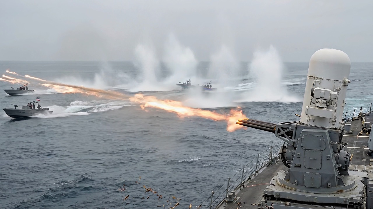 CIWS engagement at sea