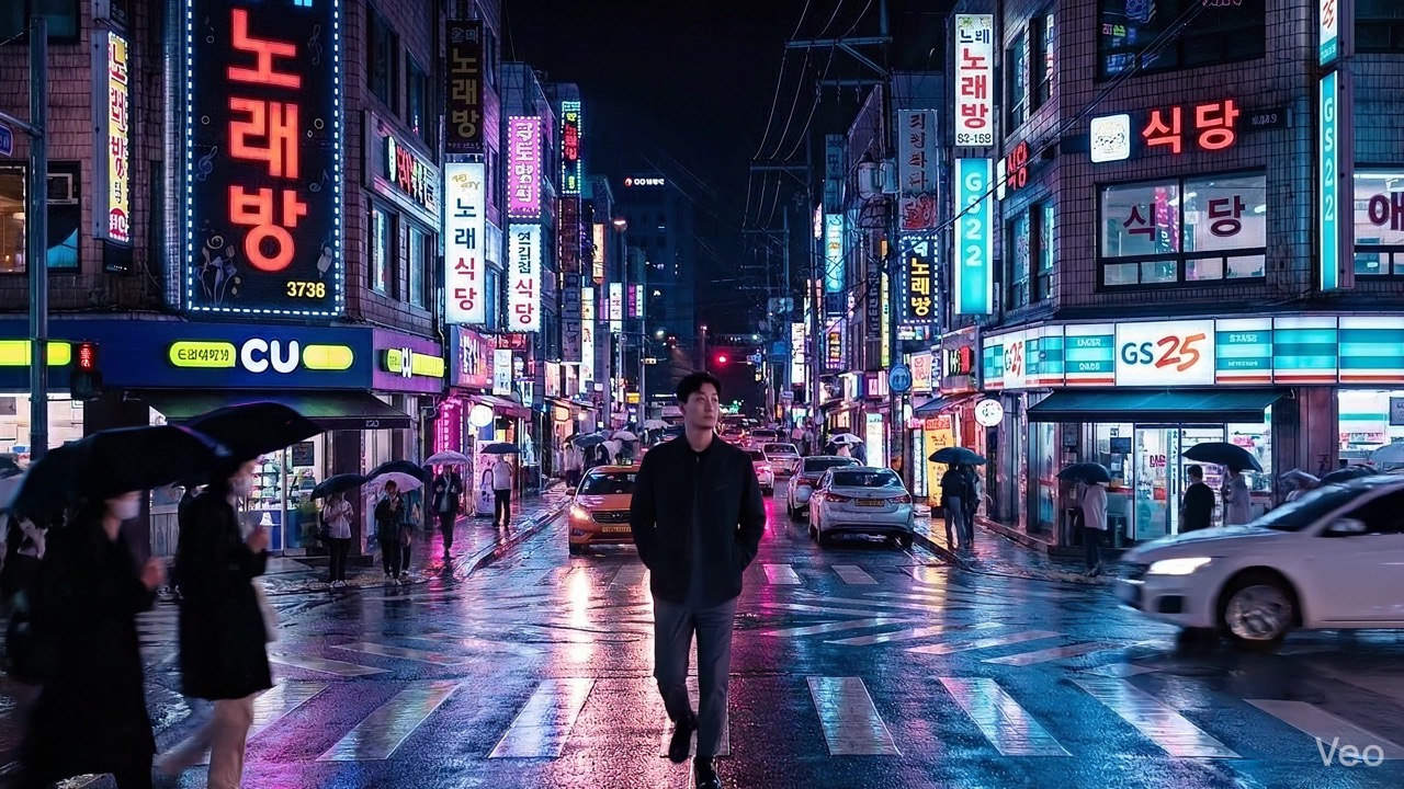 Defector walking Seoul streets