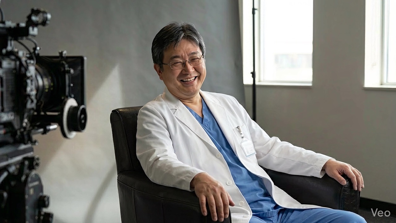 Doctor interview — smiling