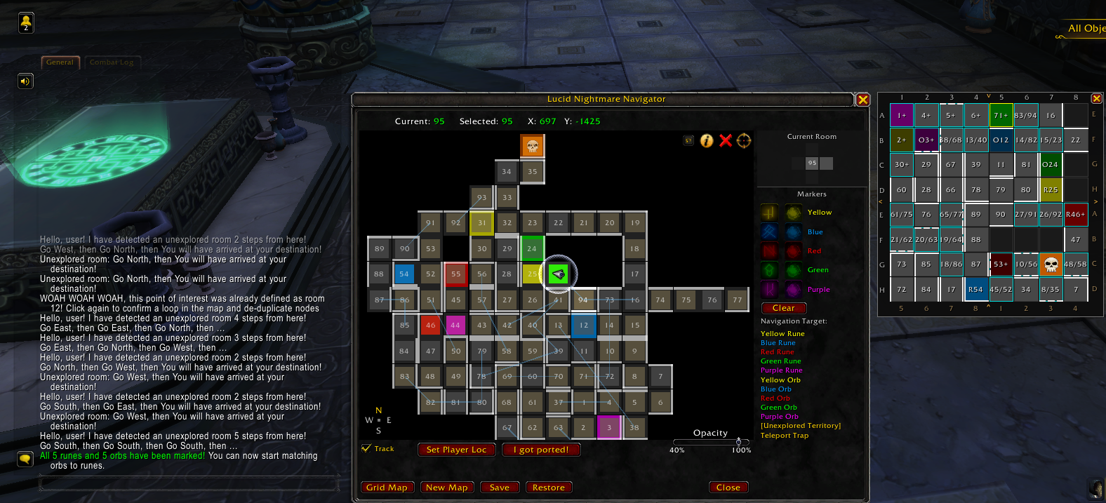 LucidNav Maze Map