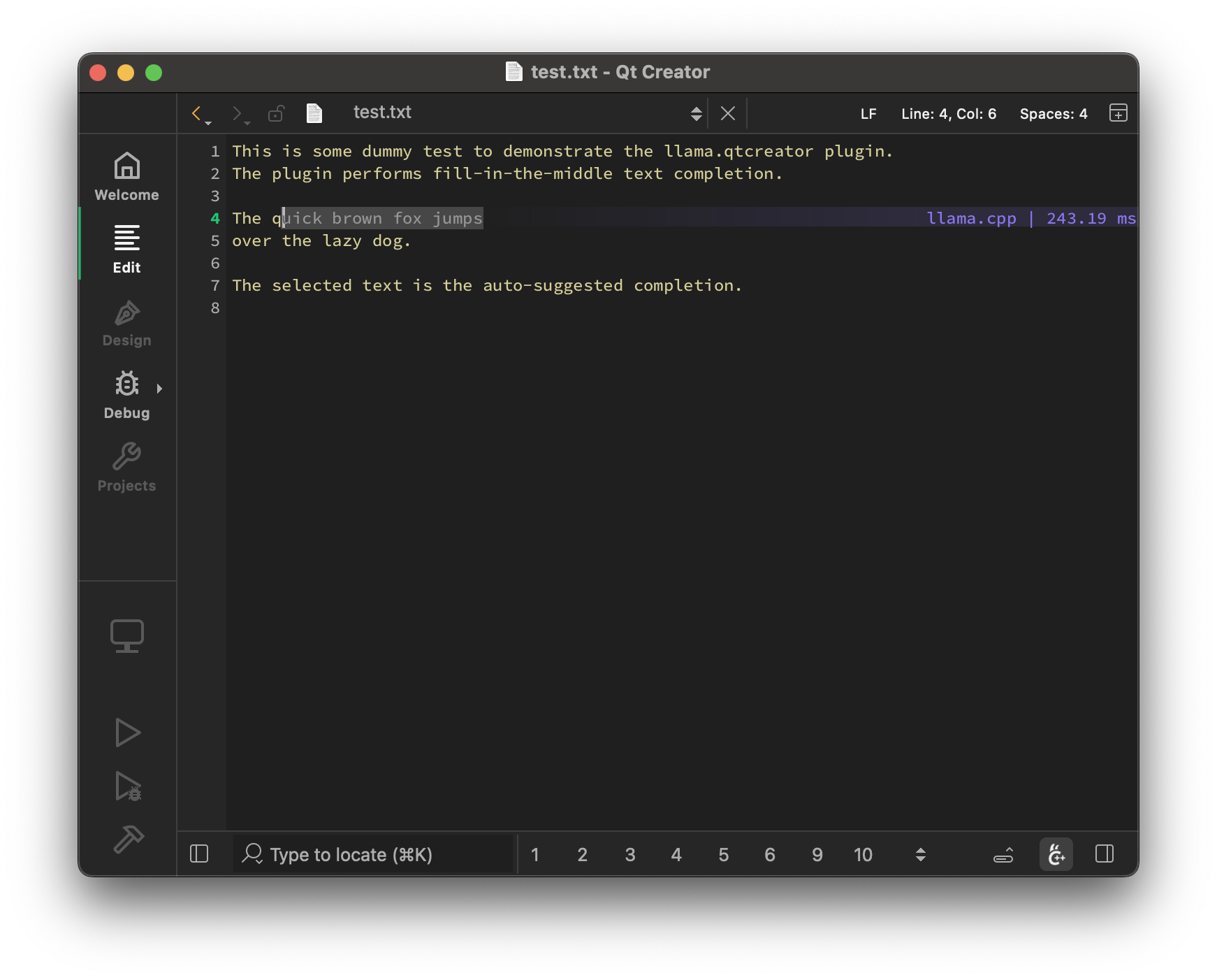 llama.qtcreator test.txt