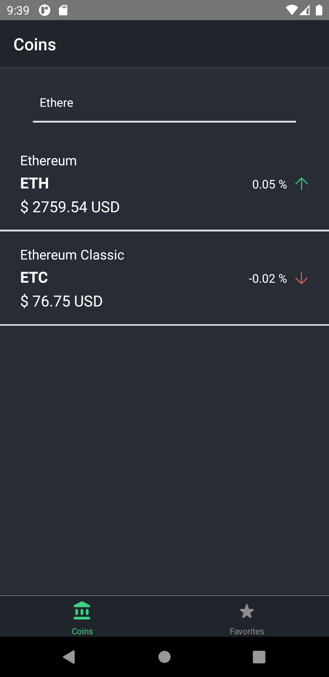 GitHub - cristianblar/crypto_tracker: A crypto tracker made with React  Native for Android & iOS